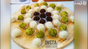 طرز تهیه توپک های نارگیلی نازگ...