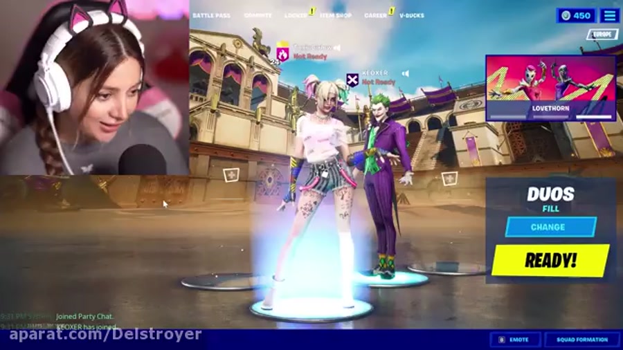 فورتنایت با کیوکسر  تاکسی گرل