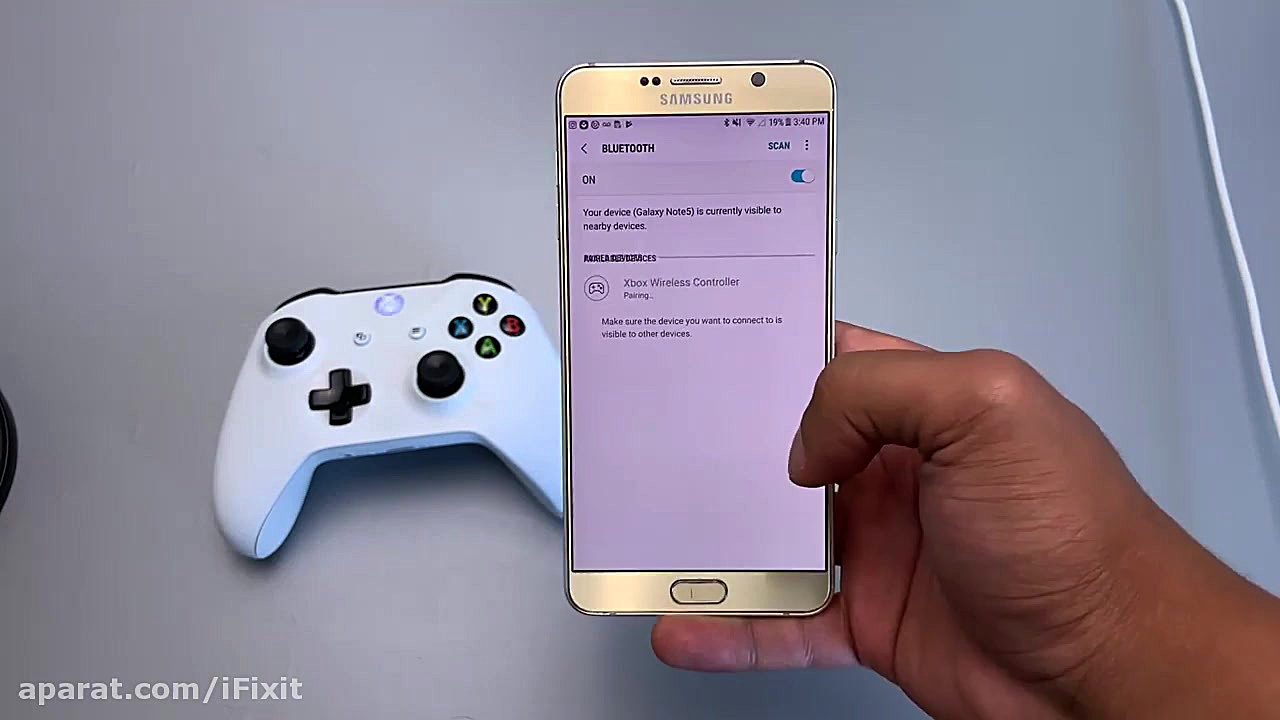 آموزش اتصال دسته ایکس باکس وان...