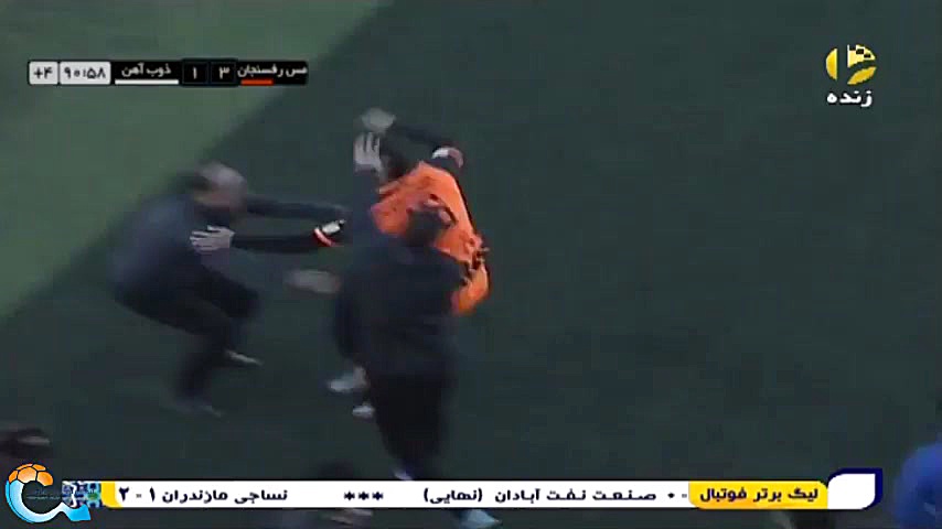 خلاصه بازی مس رفسنجان 3 1 ذوب...