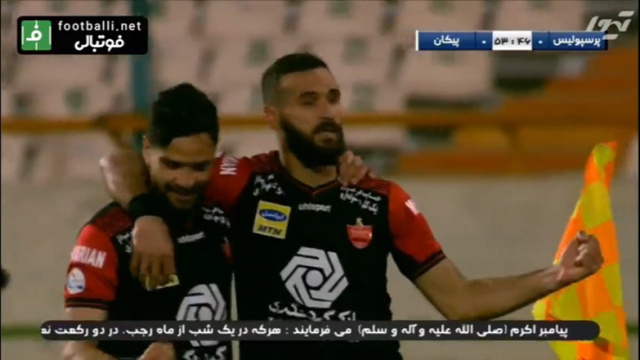 گل اول پرسپولیس به پیکان