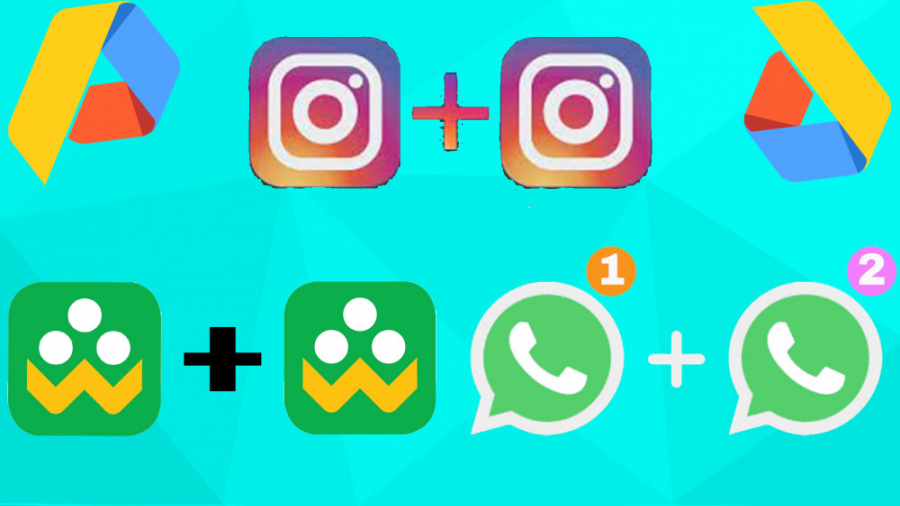 نصب دو تا واتساپ دو اینستاگرام...