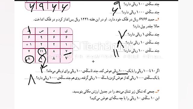 فصل ششم ریاضی سوم ابتدایی صفحه...