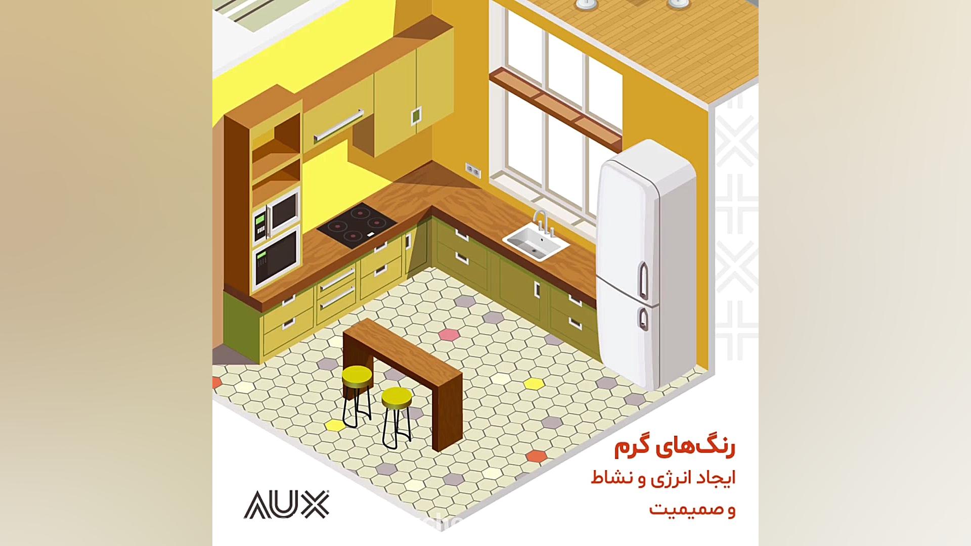 چگونه باید رنگ کابینت را انتخا...