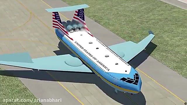 سقوط هواپیمای بایدن در دریاچه