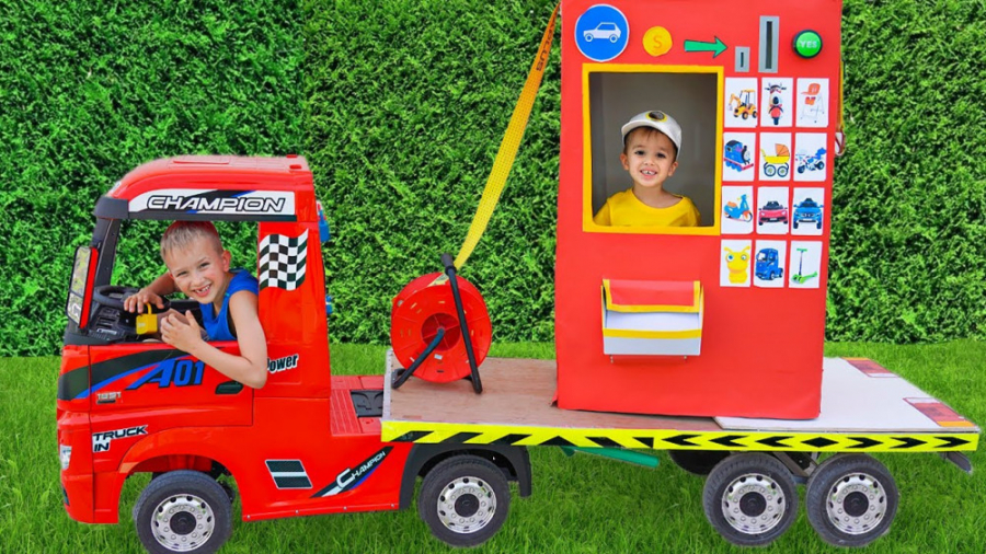 ماشین سواری بچه ها | ولاد و نی...