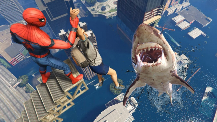 اسپایدرمن در جی تی ای GTA 5