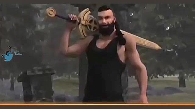 نبرد کریتوس و جون دل:)))