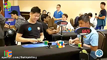 رکورد جهانی روبیک 3در3 با یک د...