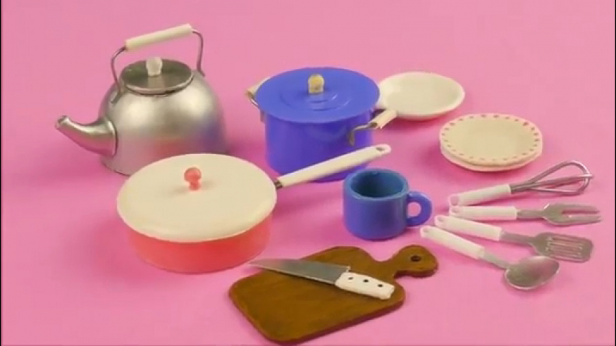 ساخت وسایل کامل آشپزخانه باربی