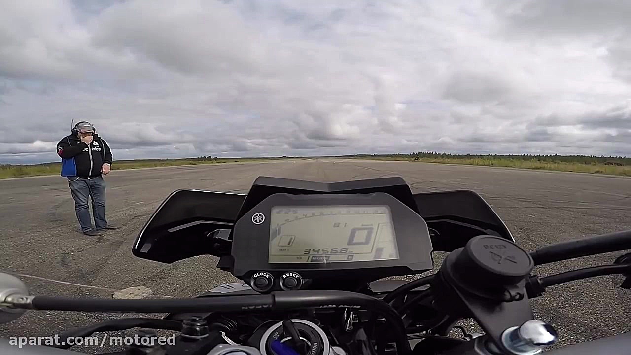 نهایت سرعت با موتورسیکلت یاماه...