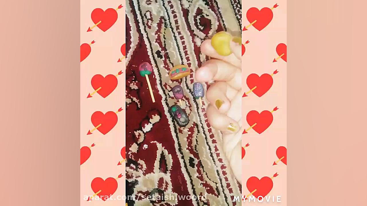 وسایل خوراکی باربی من با خمیر...