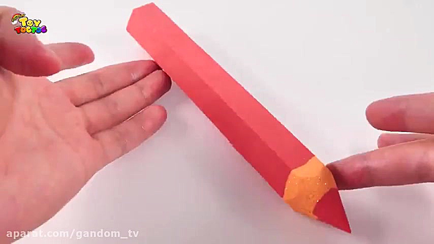 ساخت مداد رنگی های کیوت با ماس...