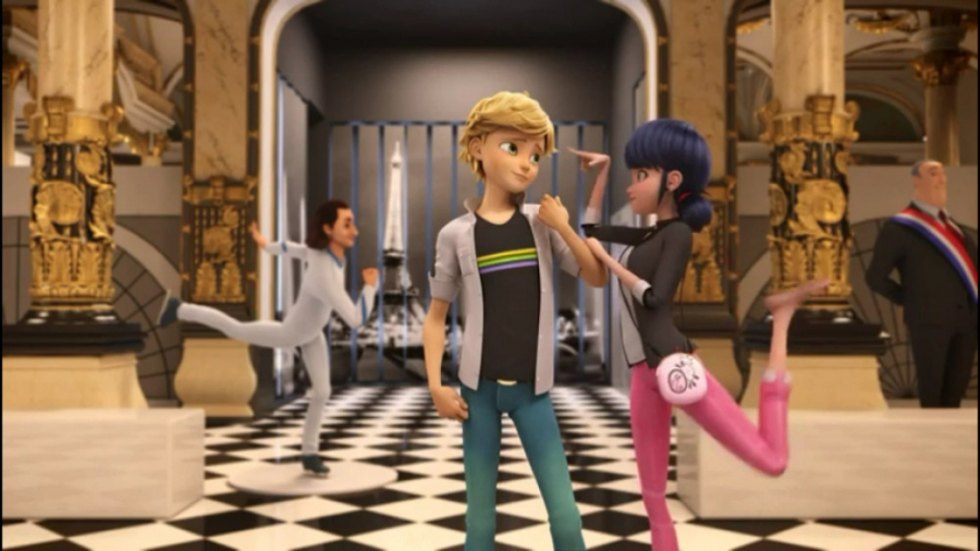 وقتی مرینت آدرین رو با مجسمه ا...