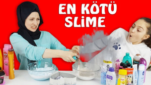 چالش اسلایم مامان و دختر  ترکی...