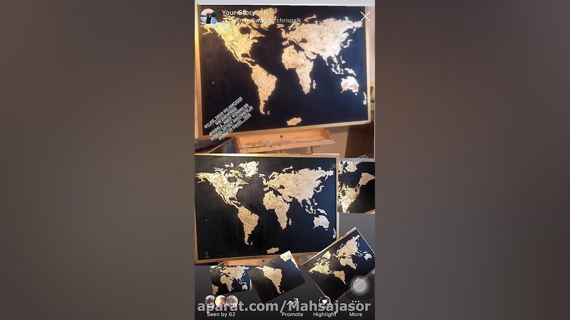 تابلو‌ ورق طلا اکرلیک