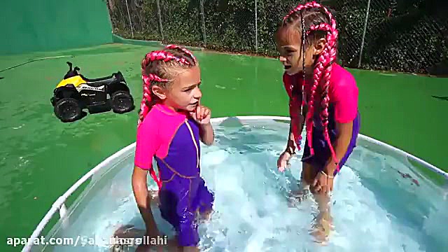 واتر اسلایم. ساخت اسلایم و شنا...