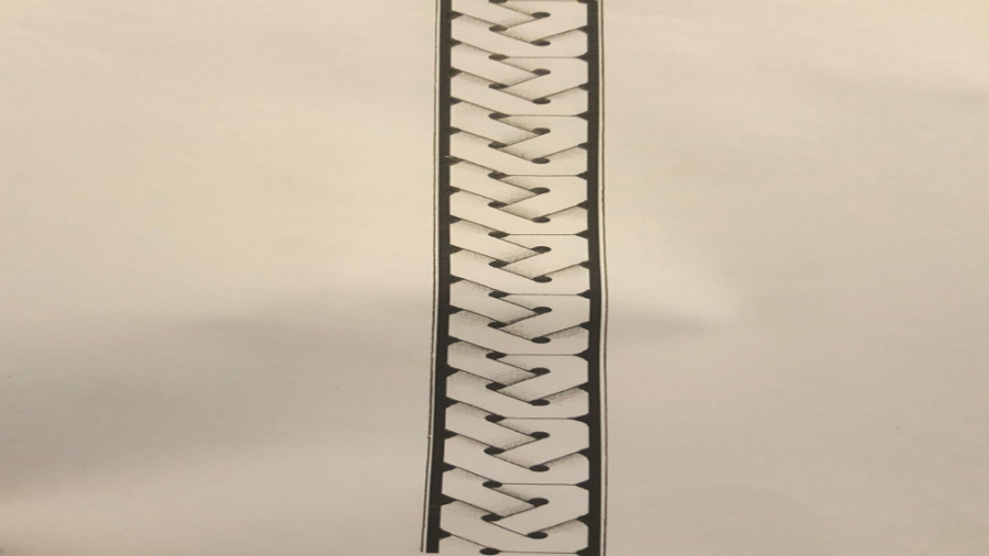 گره روی مسطر چهار نقطه ای (2)...