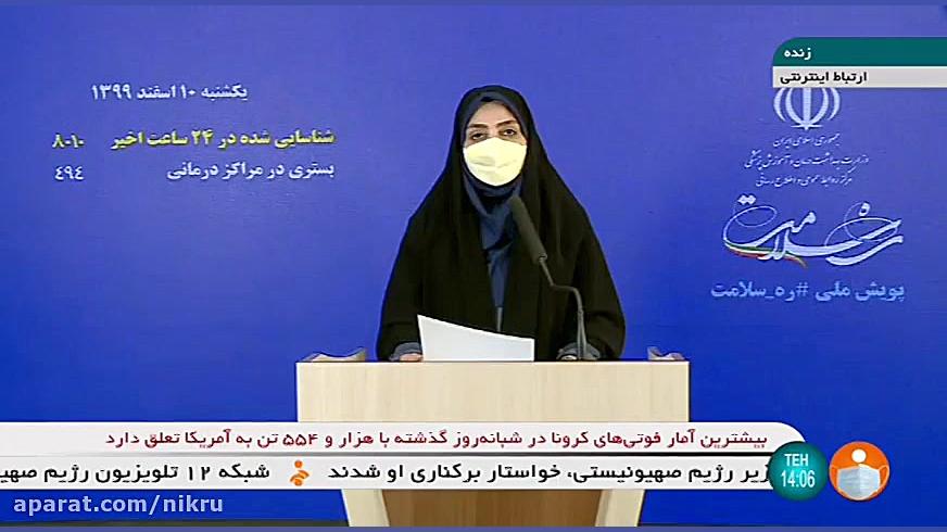 درگذشت ۹۳ بیمار کرونا مجموع قر...