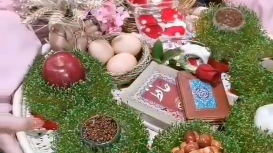 ایده سفره هفت سین با بطری پلاس...