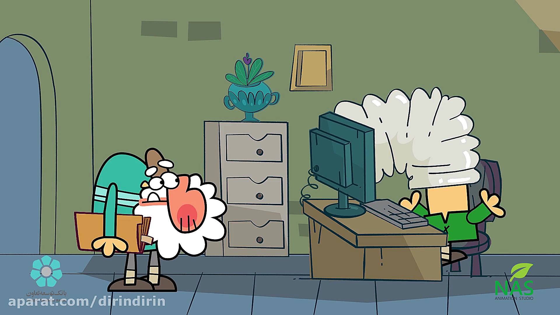 دیرین دیرین  زاغ سیاه چوب زنان