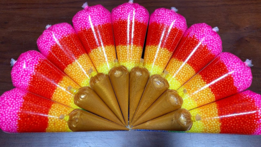 کرانچی اسلایم رنگین کمانی  طلا...