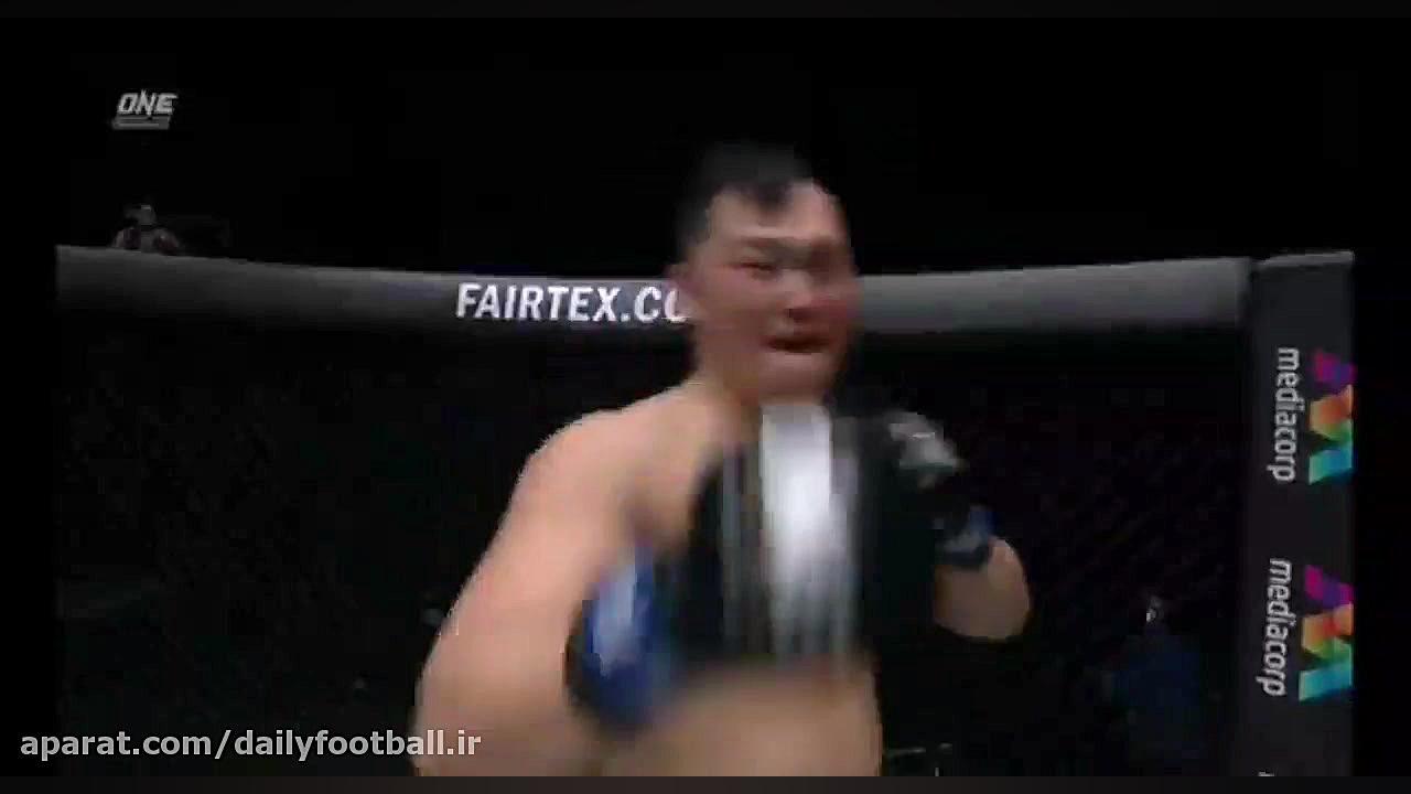 مبارزه امیر علی‌اکبری با کانگ...