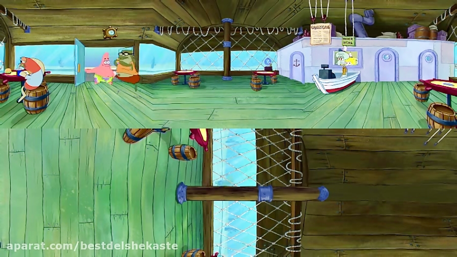 باب اسفنجی 360 درجه  کارتون جد...