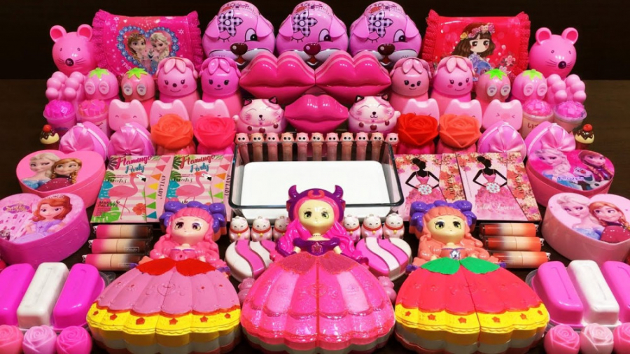 مخلوط کردن اسلایم  پرنسس صورتی...