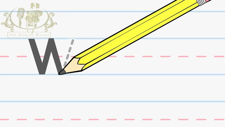 Writing letter W