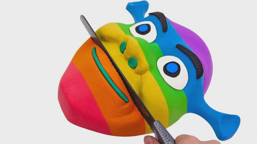 ساخت شخصیت کارتونی شرک با ماسه...