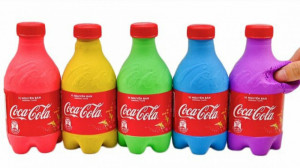 ساخت بطری کوکاکولا کوچک با ماس...