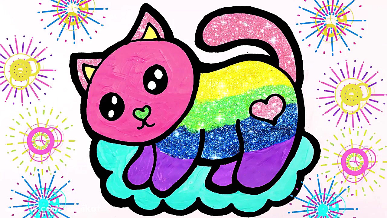 آموزش نقاشی به کودکان  گربه