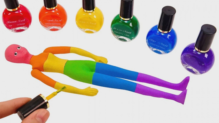 ساخت آدمک های رنگارنگ با ماسه...