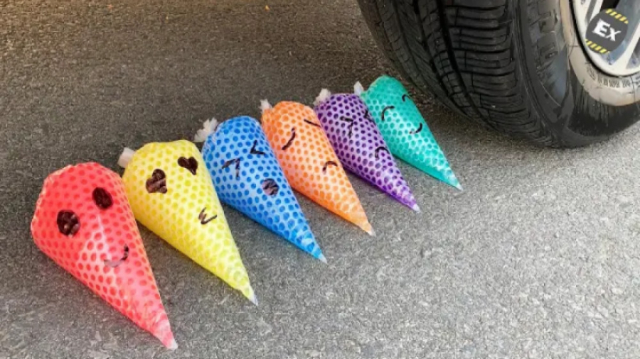 چالش خرد و له کردن اشیا و وسای...