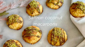 طرز تهیه ی شیرینی نارگیلی زعفر...