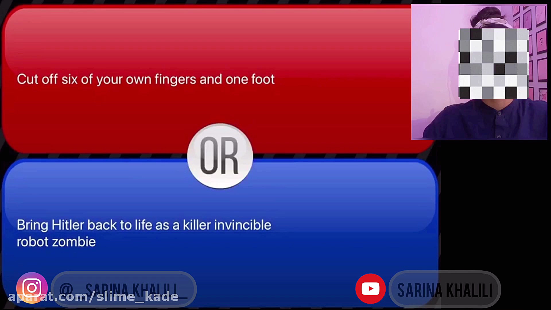 چالش كدوم رو ترجيح ميدي