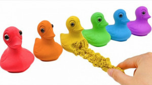 ساخت اردک رنگی با ماسه های متح...