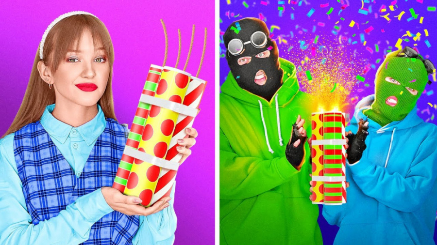 چالش تنها در خانه  حمله به دزد...