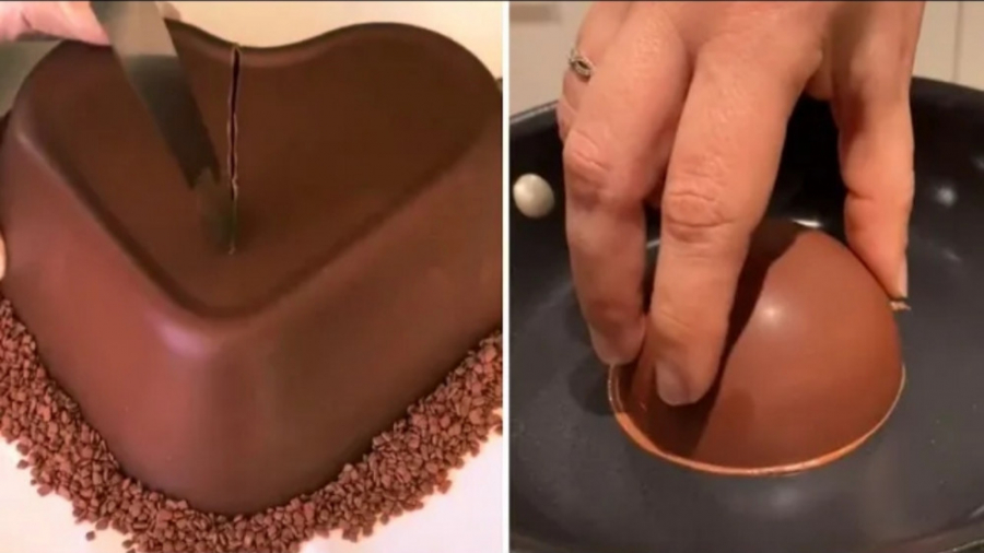 آموزش های تزیین آسان کیک شکلات...