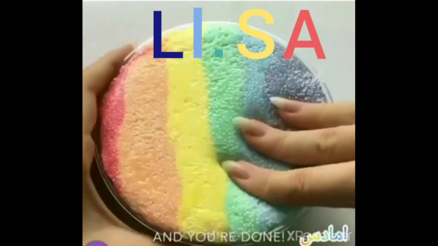 درست کردن اسلایم رنگین کمانی