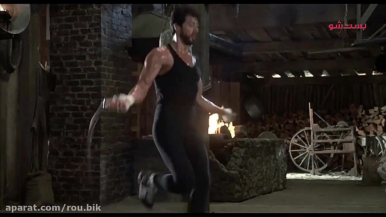 سکانسی از فیلم راکی 4  با بازی...