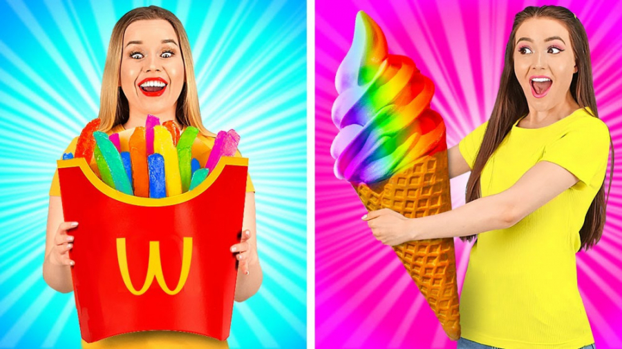 ترفندهای غذایی رنگارنگ