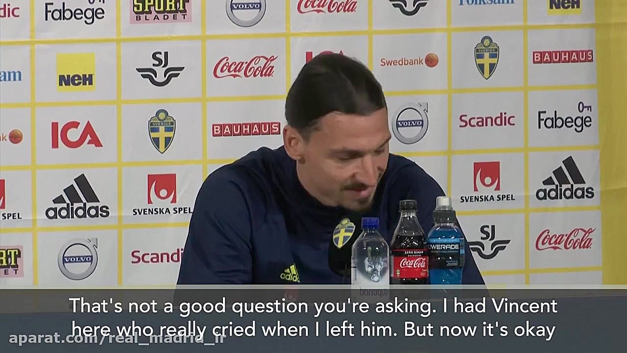 اشک زلاتان در کنفرانس خبری درآ...