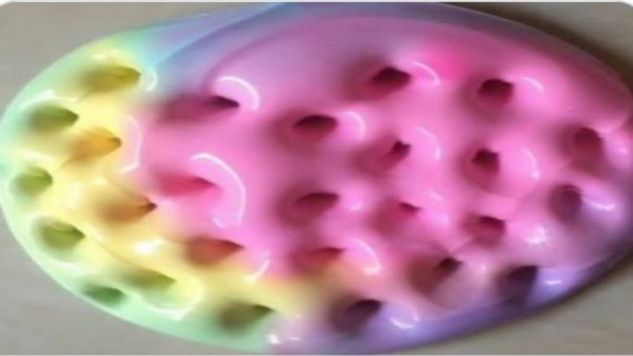 درست کردن اسلایم رنگین کمانی