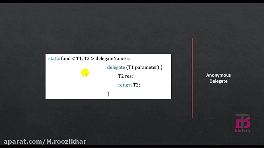نمونه ویدیو آموزشی Delegate، L...