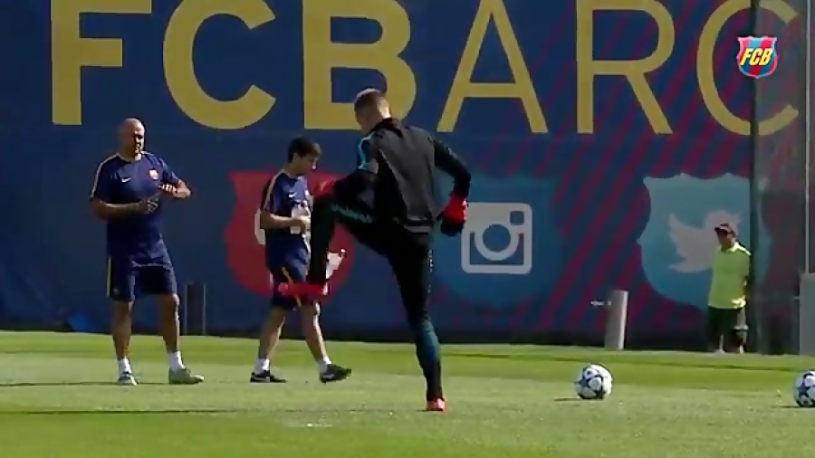 تمرینات امروز بارسلونا بخش دوم