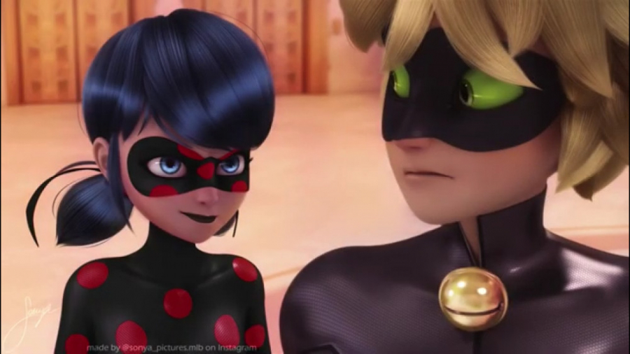 شرور شدن لیدی باگ و ترسیدن کت...