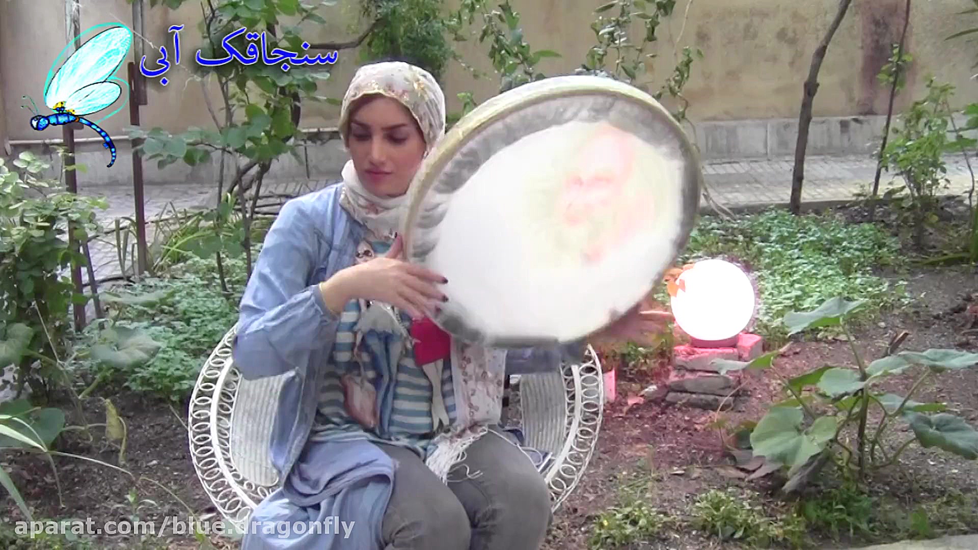 دف نوازی آهنگ عاشقانه منتظرت ب...