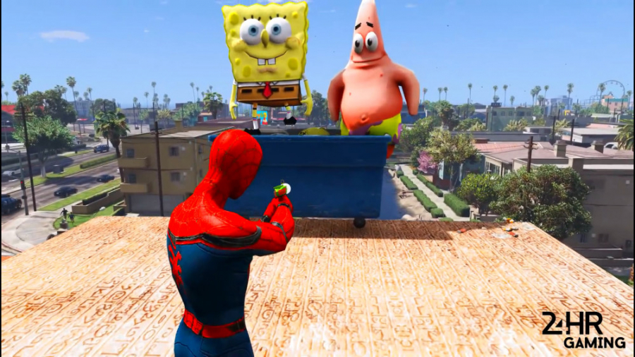 پاتریک باب اسفنجی مردعنکبوتی د...